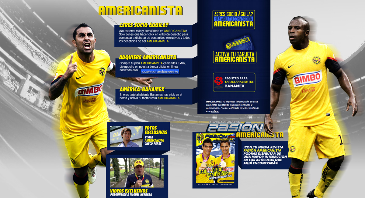 america-online * Club América - Sitio Oficial