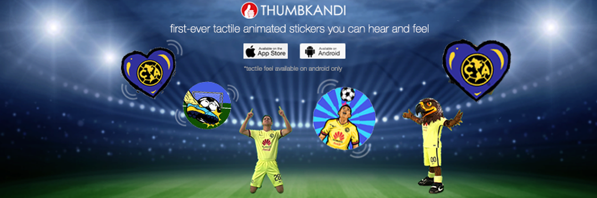 Inmersion y Thumbkandi lanzan los primeros emojis animados y stickers del  América. * Club América - Sitio Oficial